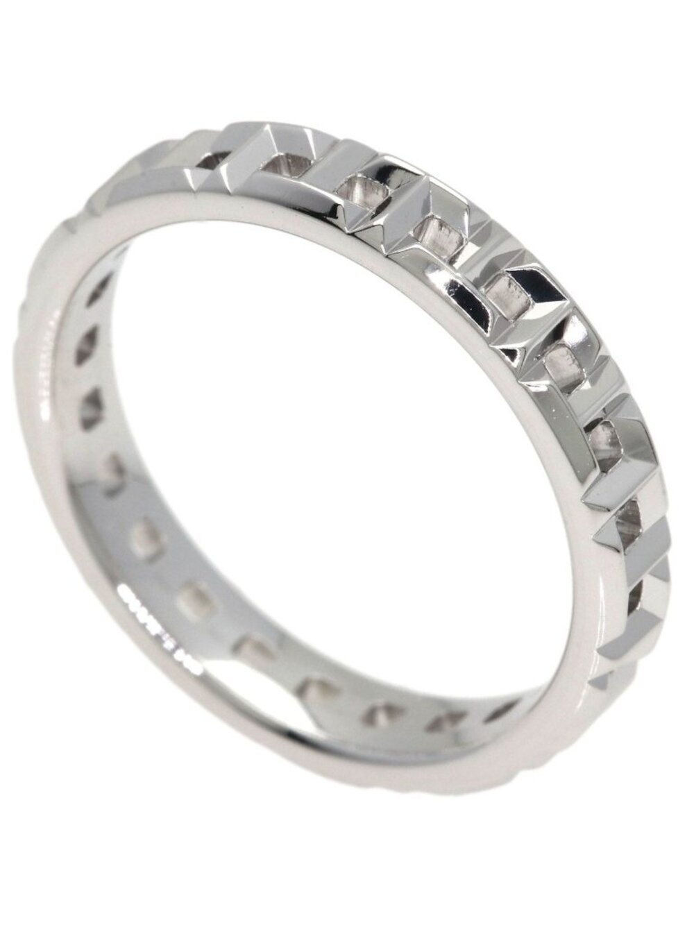 Tiffany & Co T True Narrow Ring 18k White Gold